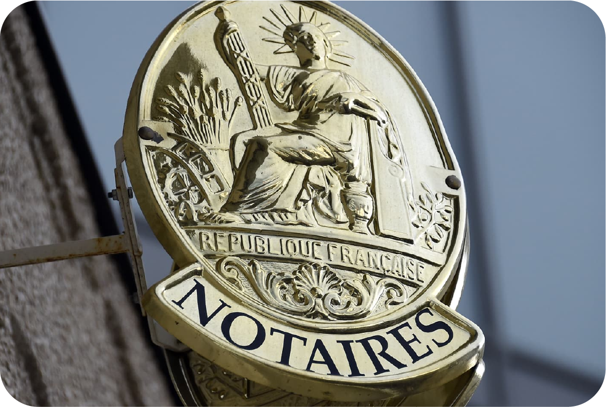 Plaque officielle Notaires de France